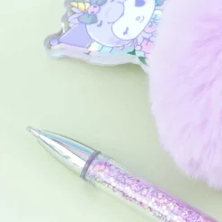 Kuromi Glittery Unicorn Furball Pen