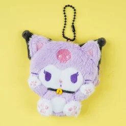 Kuromi Happy Cat Plushie Coin Purse & Bag Charm