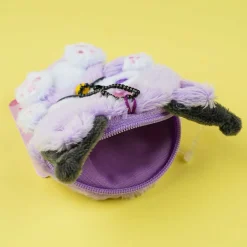 Kuromi Happy Cat Plushie Coin Purse & Bag Charm