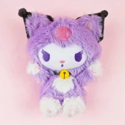 Kuromi Happy Cat Sitting Plushie - Medium