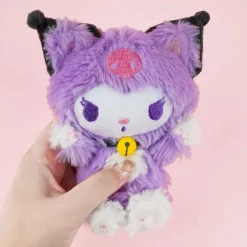 Kuromi Happy Cat Sitting Plushie - Medium
