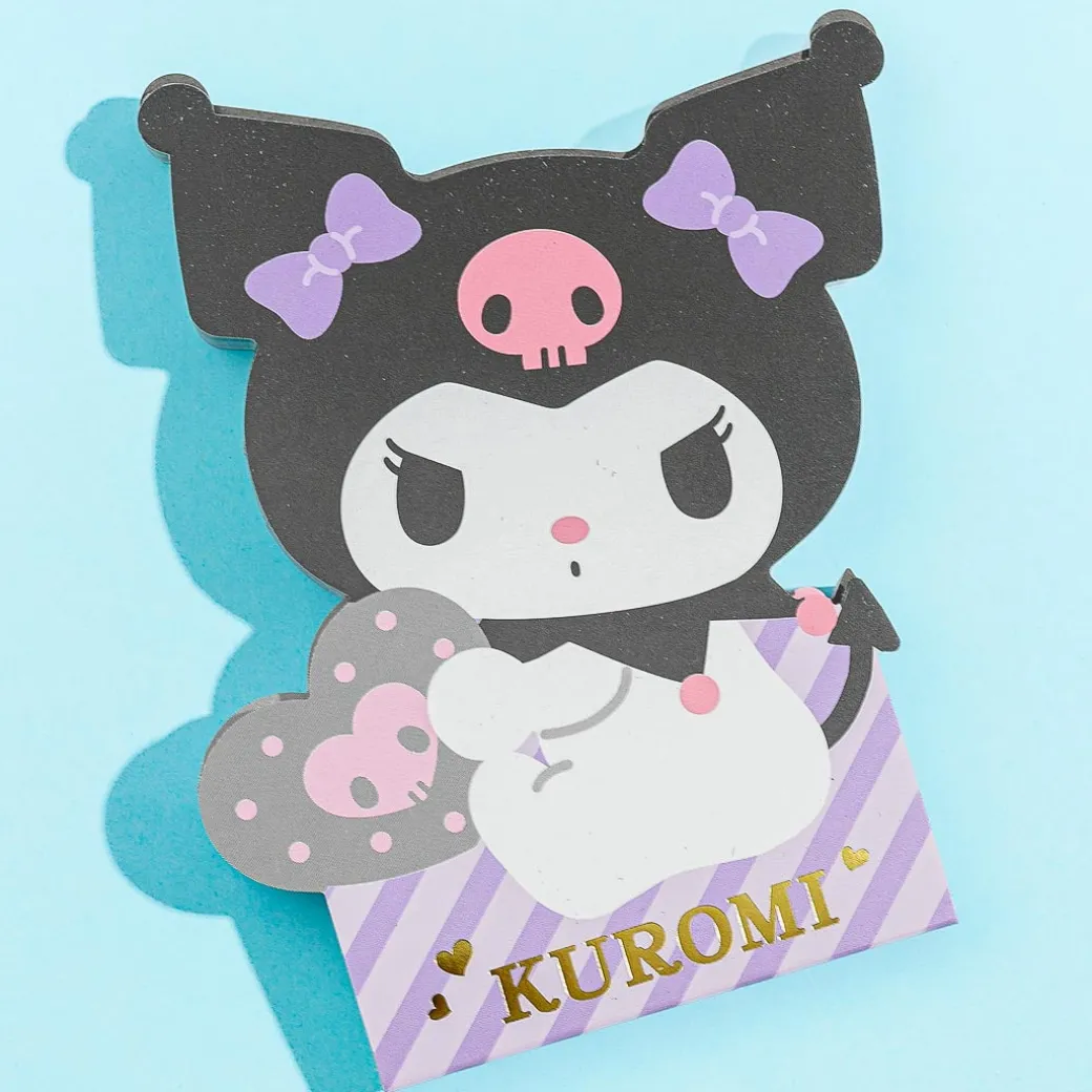 Kuromi Heart Hug Die-Cut Memo Pad