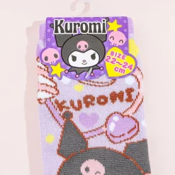 Kuromi Heart Jacquard Socks