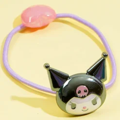 Kuromi Heart Resin Hair Tie