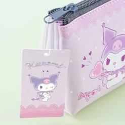 Kuromi Heart Sweets 3-Pocket Pencil Case
