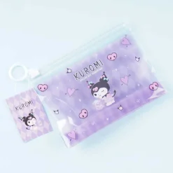 Kuromi Hearts Clear Slider Pouch