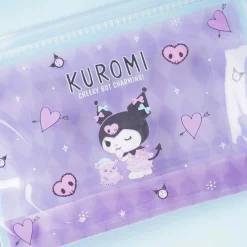 Kuromi Hearts Clear Slider Pouch