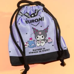 Kuromi Hearts Drawstring Lunch Bag