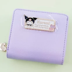 Kuromi Hearts Faux Leather Bi-Fold Wallet