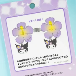 Kuromi Hibiscus Gyaru Hair Clip Set