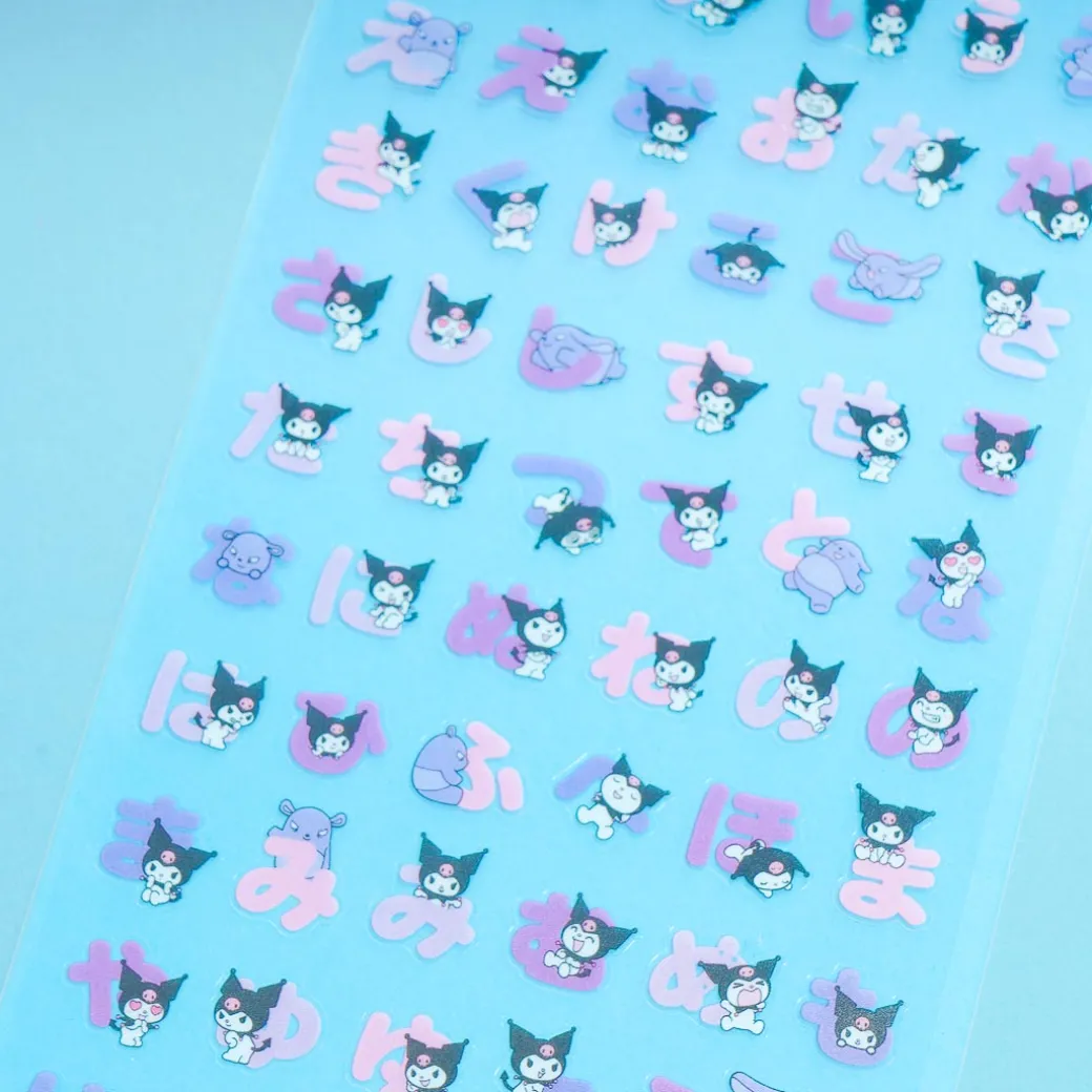 Kuromi Hiragana Stickers