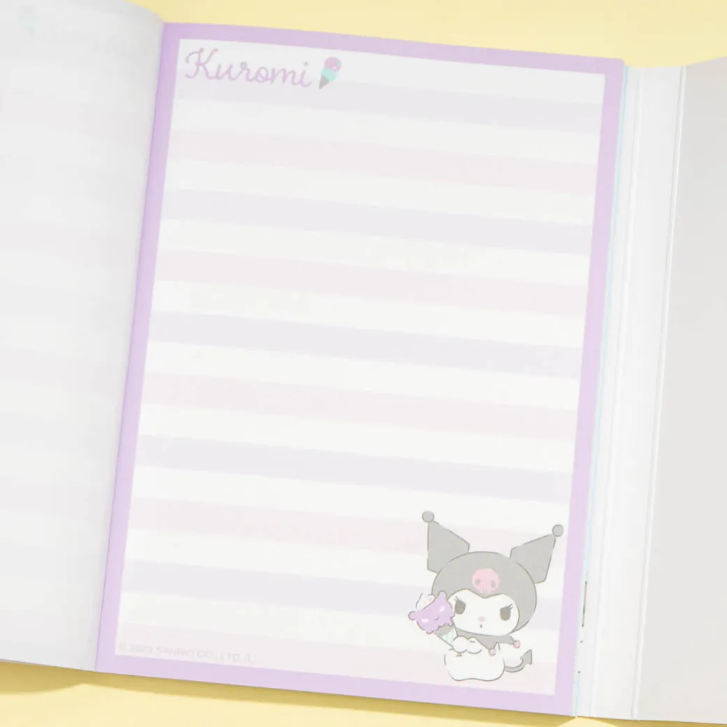 Kuromi Ice Cream Memo Pad With Cover