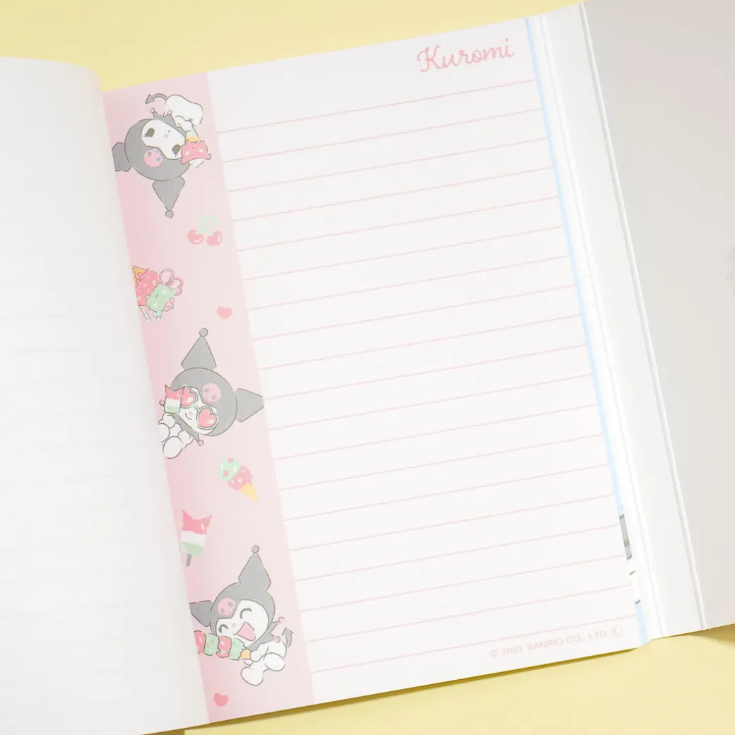 Kuromi Ice Cream Memo Pad With Cover