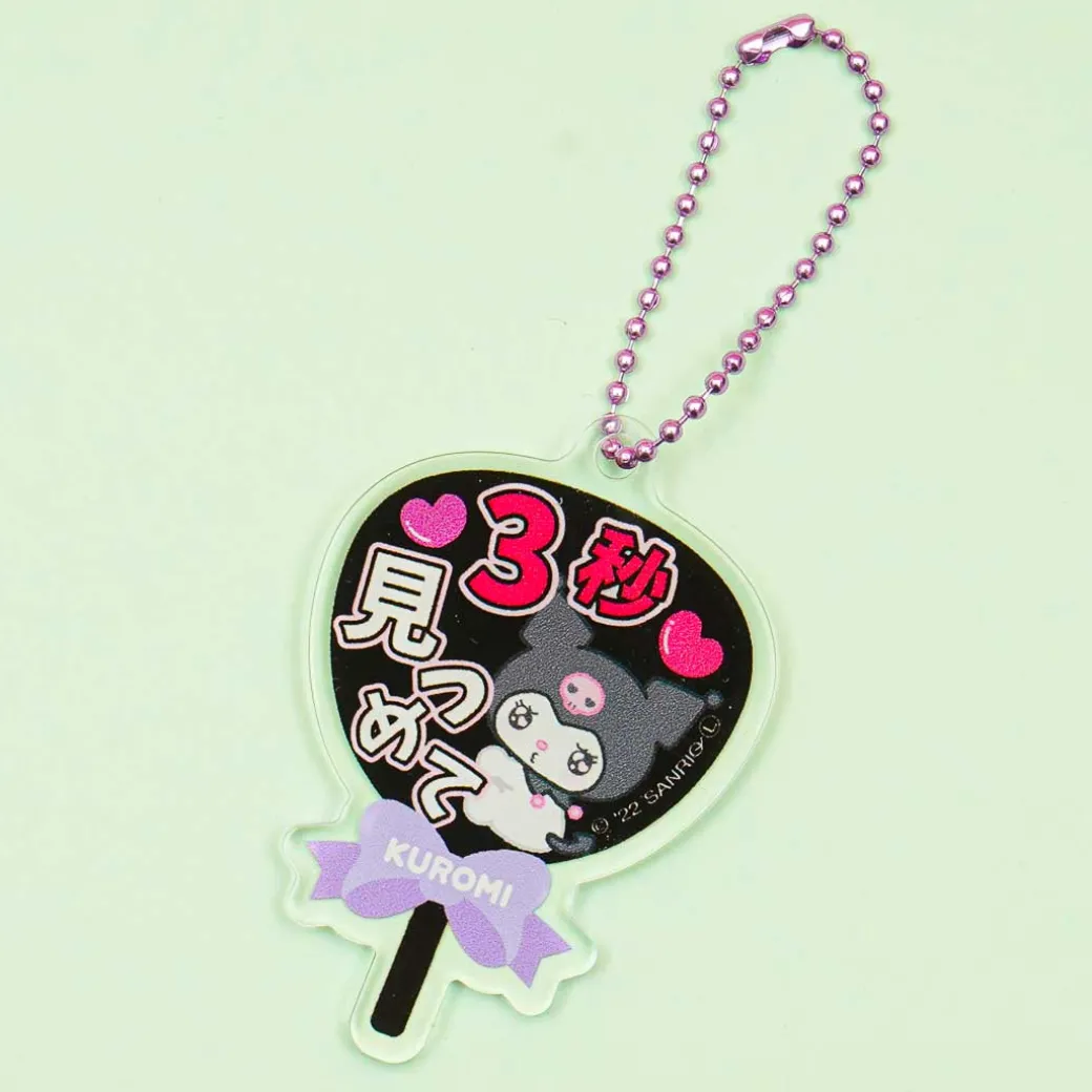 Kuromi Japanese Fan Charm