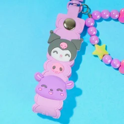 Kuromi Keychain With Beaded Bracelet