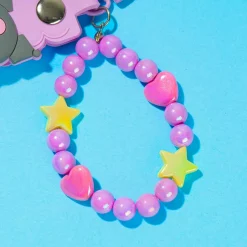 Kuromi Keychain With Beaded Bracelet