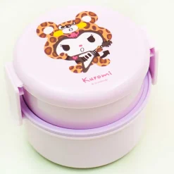 Kuromi Leopard Round Lunch Box