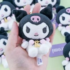 Kuromi Letter Initial Plushie Keychain