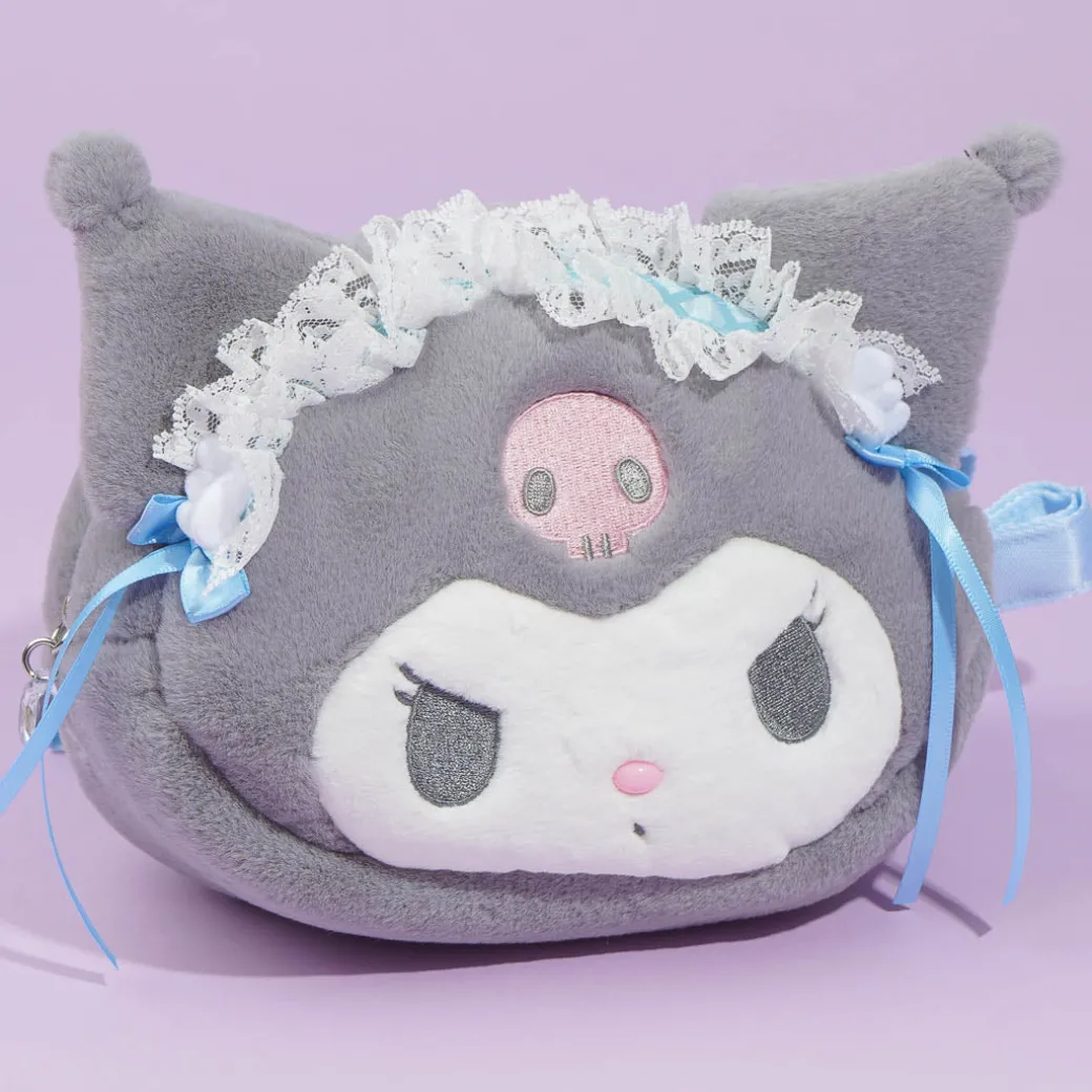 Kuromi Light Blue Days Plushie Sling Bag