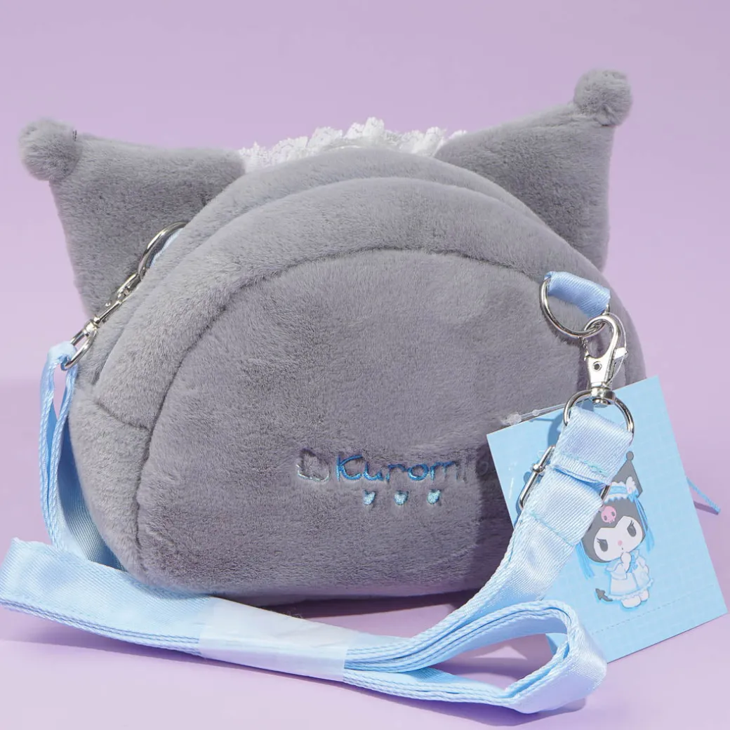 Kuromi Light Blue Days Plushie Sling Bag