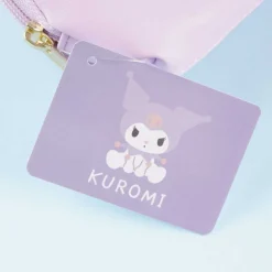 Kuromi Lilac Oval Faux Leather Pouch