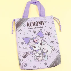 Kuromi Lolita Love Drawstring Shoe Bag