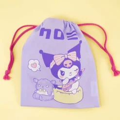 Kuromi Lounge Drawstring Pouch