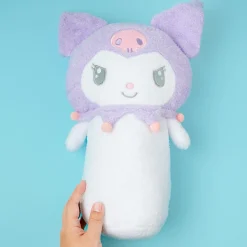 Kuromi Luminous Plushie Roll Cushion