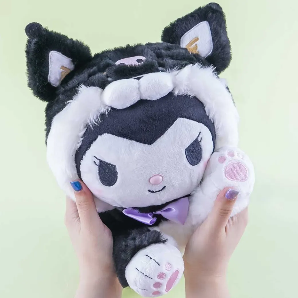 Kuromi Lying Down Shiba Inu Costume Plushie - Medium