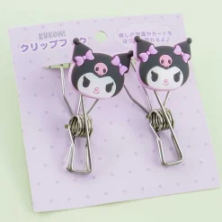 Kuromi Metal Hook Clip Set - 2 pcs