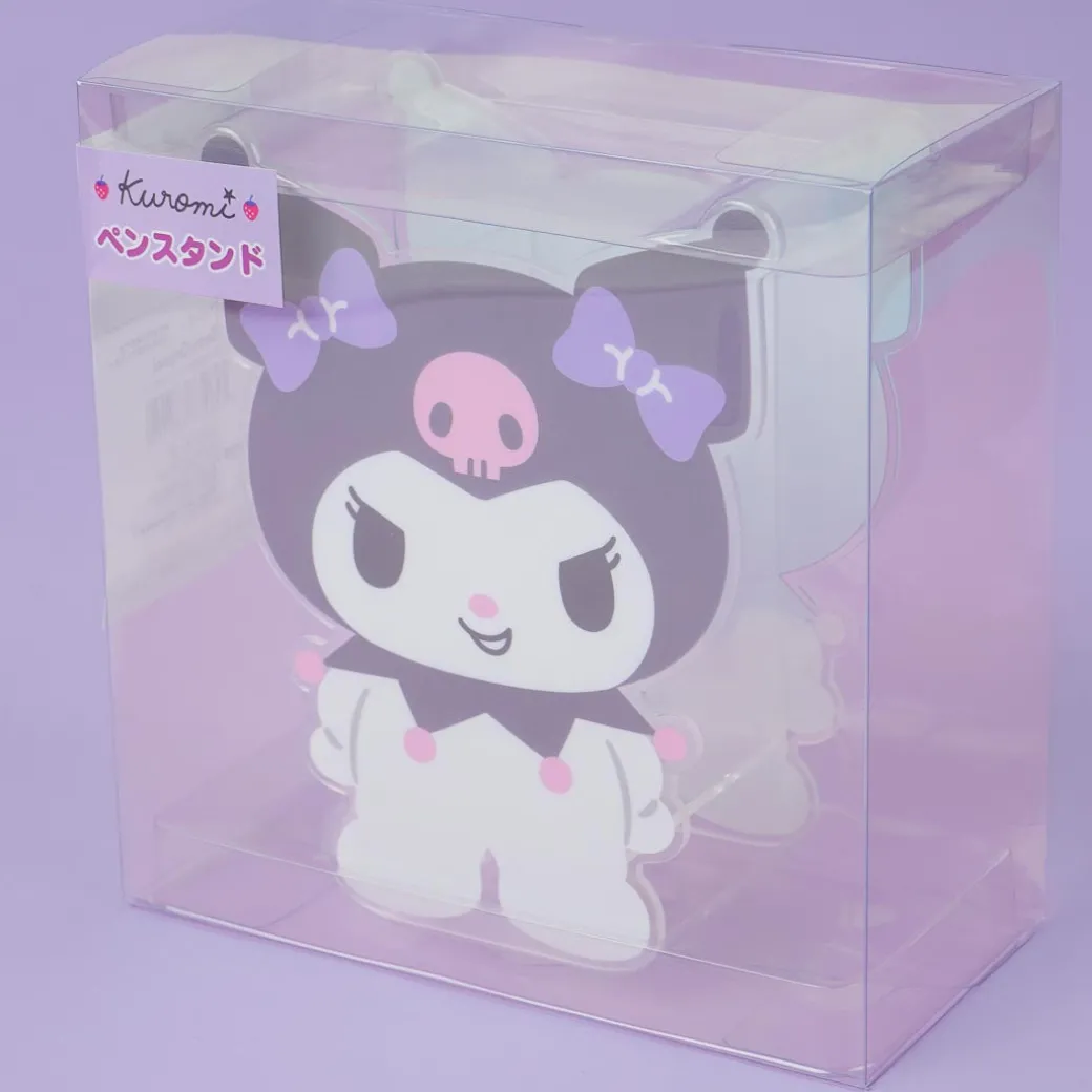 Kuromi Mischievous Smile Acrylic Pen Stand