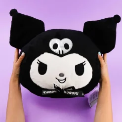 Kuromi Monochrome Die-Cut Face Cushion