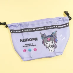 Kuromi Music Time Drawstring Pouch