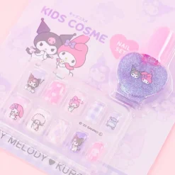 Kuromi Nail Tips & Nail Polish Set