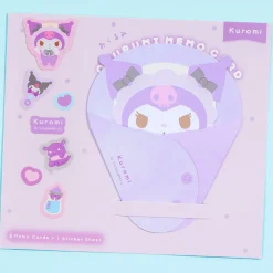 Kuromi Okurumi Memo Cards With Stickers