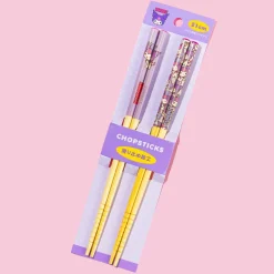 Kuromi Overload Bamboo Chopsticks Set - 2 pairs