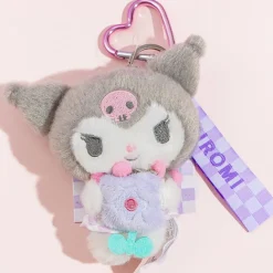 Kuromi Pastel Checker Plush Charm