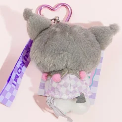 Kuromi Pastel Checker Plush Charm