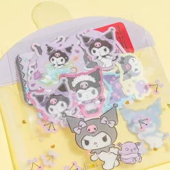 Kuromi Playful Sticker Set With Case