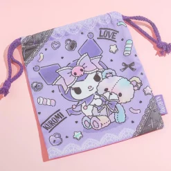 Kuromi Playtime Drawstring Pouch