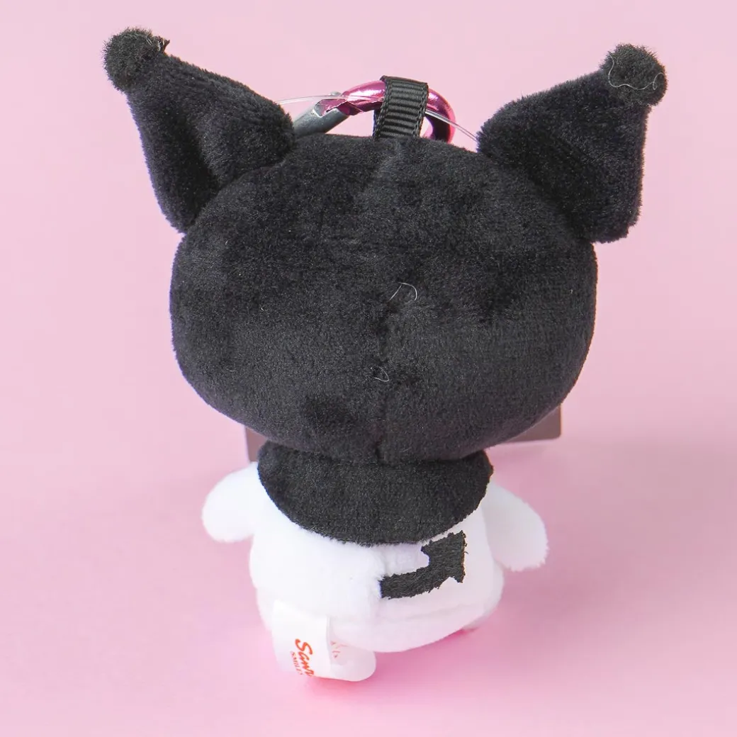 Kuromi Plushie Charm With Heart Carabiner - Mini