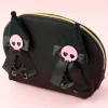 Kuromi Pointed Ears & Skulls Pouch