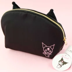 Kuromi Pointed Ears & Skulls Pouch