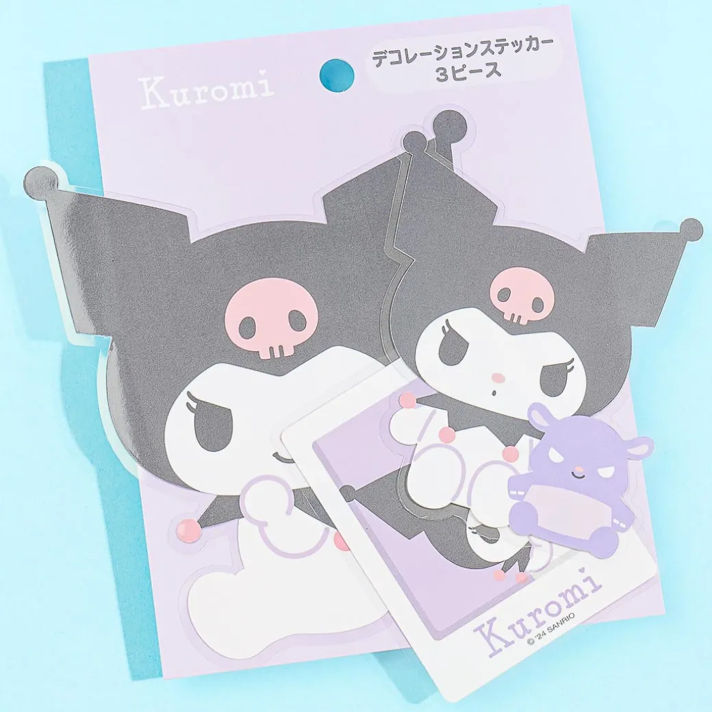 Kuromi Pose Die-Cut Deco Sticker Set