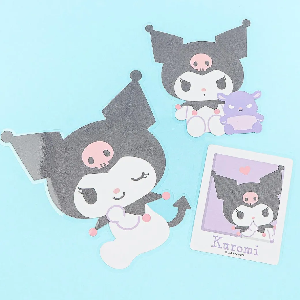 Kuromi Pose Die-Cut Deco Sticker Set