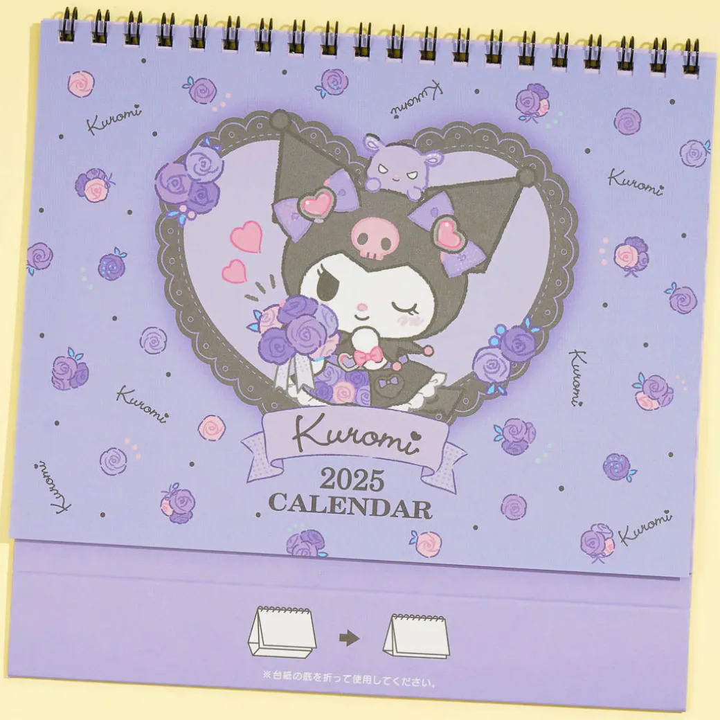 Kuromi Pretty Roses 2025 Desk Calendar