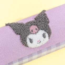 Kuromi Purple Gingham Eyeglass Case