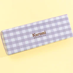 Kuromi Purple Gingham Eyeglass Case