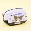 Kuromi Purple Hearts Fluffy Mini Pouch