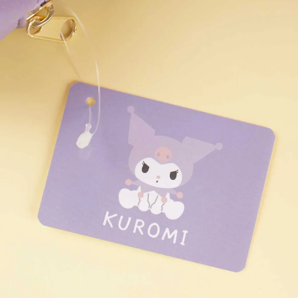 Kuromi Purple Oval Faux Leather Pouch